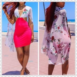 Sexy Red deep V dress